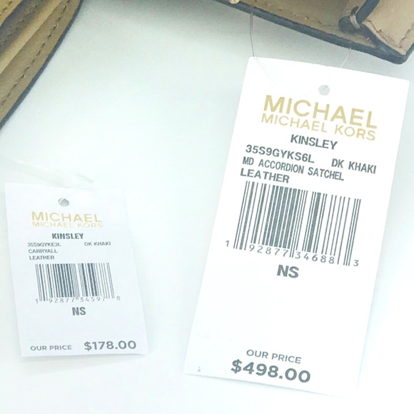 2PCS Michael Kors Kinsley Accordion Satchel Wallet - Picture 8 of 8